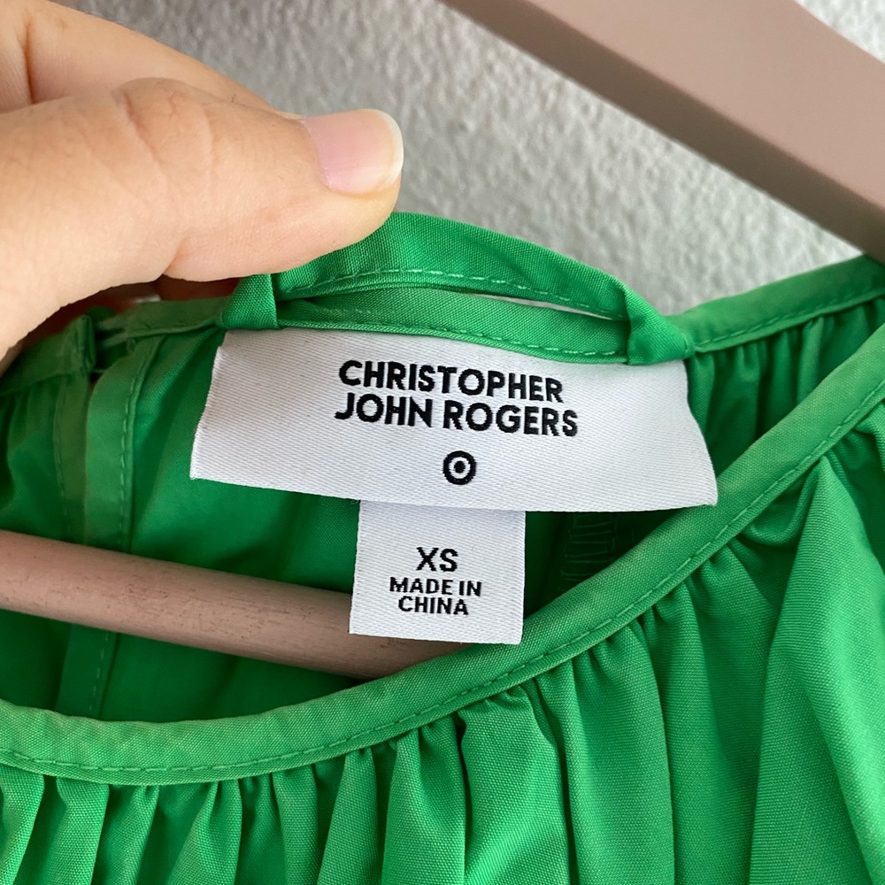 Christopher John Rogers for Target green dress - Picture 2 of 5